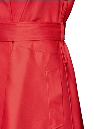 Detail View - Click To Enlarge - LANVIN - Techno duchesse flare trench coat