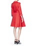 Back View - Click To Enlarge - LANVIN - Techno duchesse flare trench coat