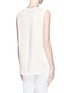 Back View - Click To Enlarge - 3.1 PHILLIP LIM - Chevron front high-low hem sculpted sleeveless top
