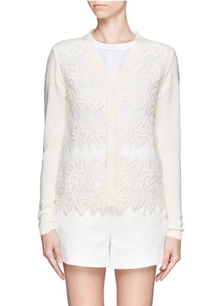 Main View - Click To Enlarge - CHLOÉ - Guipure lace cardigan