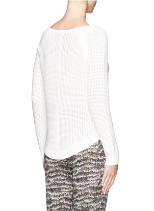 Back View - Click To Enlarge - RAG & BONE - Open knit sweater