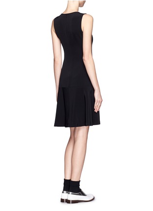 Back View - Click To Enlarge - THEORY - Stretch twill sleeveless dress