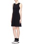Front View - Click To Enlarge - THEORY - Stretch twill sleeveless dress