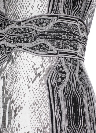 Detail View - Click To Enlarge - DIANE VON FURSTENBERG - Bey python print sheath dress