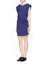 Figure View - Click To Enlarge - IRO - 'Gaige' padded sleeve twist-front dress