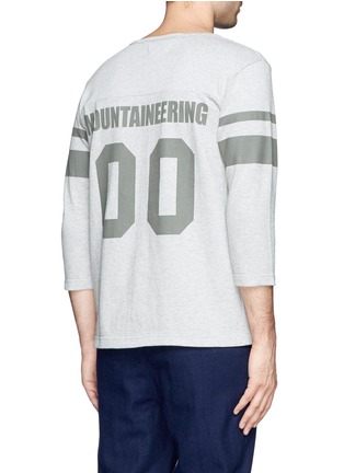 Back View - Click To Enlarge - WHITE MOUNTAINEERING - Text print baseball T-shirt
