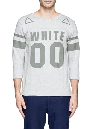 Main View - Click To Enlarge - WHITE MOUNTAINEERING - Text print baseball T-shirt