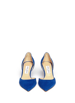 Figure View - Click To Enlarge - JIMMY CHOO - 'Mariella' suede d'Orsay pumps