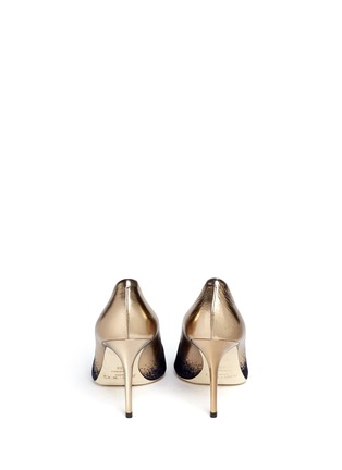 Back View - Click To Enlarge - JIMMY CHOO - 'Agnes' metallic leather suede degradé pumps