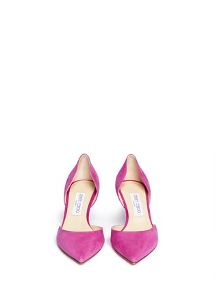 Figure View - Click To Enlarge - JIMMY CHOO - 'Mariella' suede d'Orsay pumps