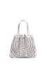 Main View - Click To Enlarge - ALAÏA - Perforated leather bucket tote