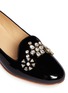 Detail View - Click To Enlarge - KATE SPADE - 'Pilar' jewel patent leather slip-ons