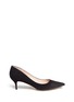 Main View - Click To Enlarge - KATE SPADE - 'Melanie' glitter suede pumps