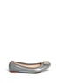 Main View - Click To Enlarge - KATE SPADE - 'Tock' bow patent leather ballerina flats