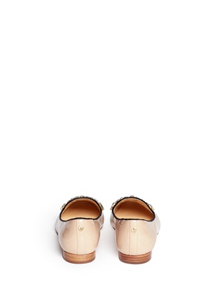 Back View - Click To Enlarge - KATE SPADE - 'Pilar' jewel patent leather slip-ons