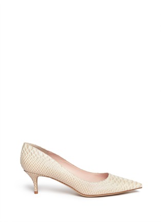 Main View - Click To Enlarge - KATE SPADE - 'Melanie' snake embossed leather pumps
