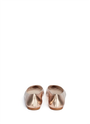 Back View - Click To Enlarge - KATE SPADE - 'Gerona' perforated metallic leather flats