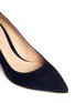 Detail View - Click To Enlarge - GIANVITO ROSSI - Suede point toe pumps