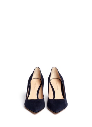 Figure View - Click To Enlarge - GIANVITO ROSSI - Suede point toe pumps