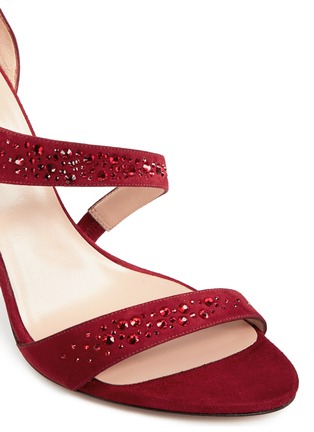 Detail View - Click To Enlarge - GIORGIO ARMANI BEAUTY - Crystal suede sandals