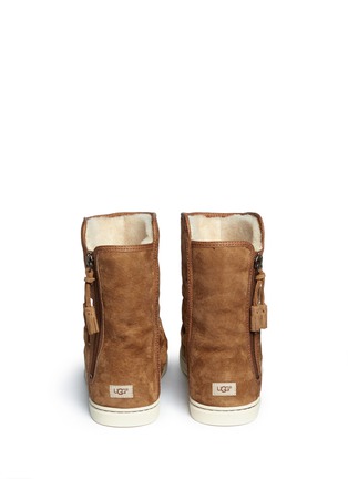 Back View - Click To Enlarge - UGG - 'Becky' zip suede boots