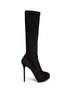 Main View - Click To Enlarge - CHARLOTTE OLYMPIA - 'Thea' suede platform boots