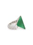 Main View - Click To Enlarge - SAMUEL KUNG - Diamond jade 18k white gold ring