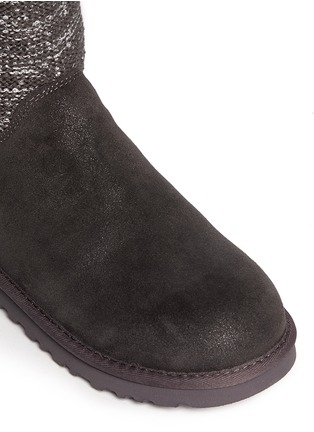 Detail View - Click To Enlarge - UGG - 'Lyla' sequin knit sheepskin boots