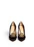 Figure View - Click To Enlarge - CHARLOTTE OLYMPIA - 'Prosperous Debbie' metallic knot appliqué suede pumps