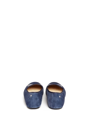 Back View - Click To Enlarge - UGG - 'Alloway' crystal bow suede slip-ons