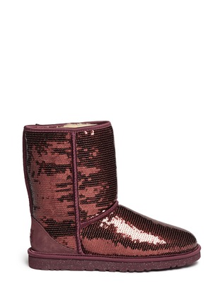 Main View - Click To Enlarge - UGG - 'Classic Short Sparkles' sequin boots