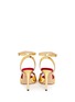 Back View - Click To Enlarge - CHARLOTTE OLYMPIA - 'Sophia' dragon charm metallic leather sandals