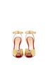 Figure View - Click To Enlarge - CHARLOTTE OLYMPIA - 'Sophia' dragon charm metallic leather sandals