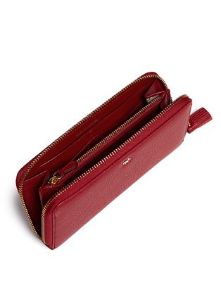Detail View - Click To Enlarge - ANYA HINDMARCH - Zip leather continental wallet