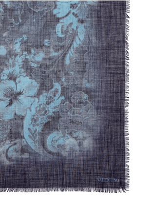 Detail View - Click To Enlarge - VALENTINO GARAVANI - Damask print cashmere scarf
