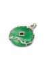 Detail View - Click To Enlarge - SAMUEL KUNG - Diamond jade 18k white gold pendant