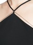 Detail View - Click To Enlarge - T BY ALEXANDER WANG - Chain trim halterneck crepe jumpsuit