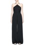 Main View - Click To Enlarge - T BY ALEXANDER WANG - Chain trim halterneck crepe jumpsuit