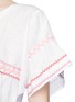 Detail View - Click To Enlarge - LISA MARIE FERNANDEZ - 'Fiesta' ricrac belted linen dress