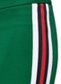 Detail View - Click To Enlarge - GUCCI - Floral appliqué Web stripe tech jersey stirrup leggings