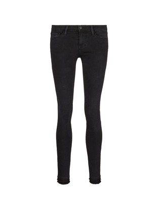 Main View - Click To Enlarge - FRAME - Le Skinny de Jeanne' frayed cuff skinny jeans