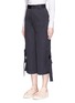 Front View - Click To Enlarge - SHUSHU/TONG - Bow sash cotton twill culottes