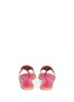 Back View - Click To Enlarge - TORY BURCH - 'Miller' fringed logo leather thong sandals