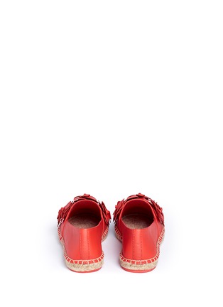 Back View - Click To Enlarge - TORY BURCH - 'Blossom' floral leather espadrilles