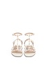 Front View - Click To Enlarge - VALENTINO GARAVANI - 'Rockstud' caged strap leather sandals