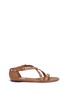 Main View - Click To Enlarge - VALENTINO GARAVANI - 'Rockstud' cross strap leather sandals