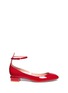 Main View - Click To Enlarge - VALENTINO GARAVANI - 'Tan-Go' ankle strap patent leather pumps