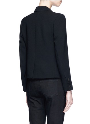 Back View - Click To Enlarge - BLAZÉ MILANO - 'Spencer Cool & Easy' cropped wool blazer