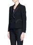 Front View - Click To Enlarge - BLAZÉ MILANO - 'Spencer Cool & Easy' cropped wool blazer