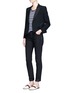 Figure View - Click To Enlarge - BLAZÉ MILANO - 'Spencer Cool & Easy' cropped wool blazer